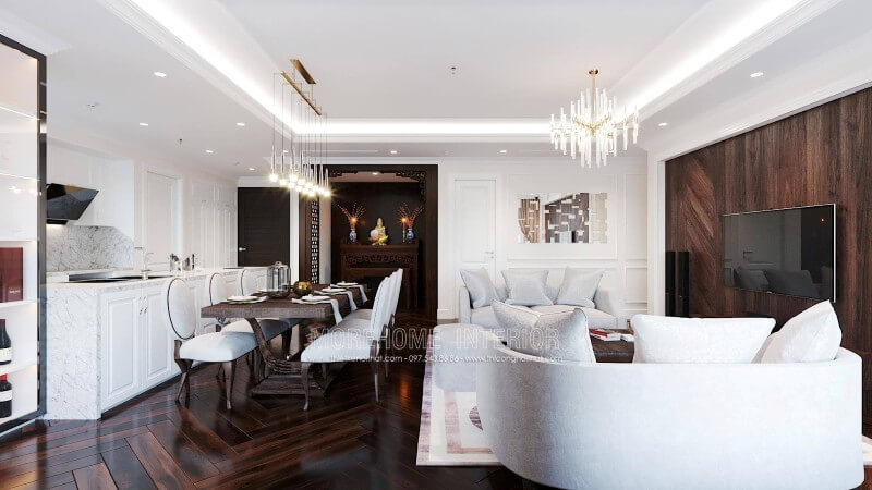 Thiết kế nội thất chung cư đầy ấn tượng Bố trí nội thất chung cư