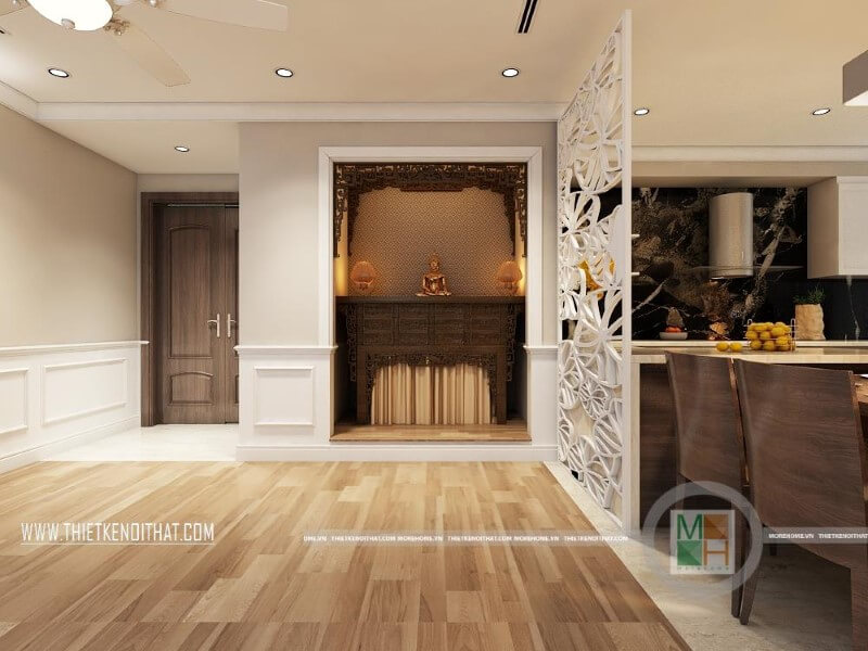 Mẫu thiết kế chung cư hiện đại với cách bố trí không gian các phòng hợp lí khoa học mang đến không sống lí tưởng Bố trí nội thất chung cư