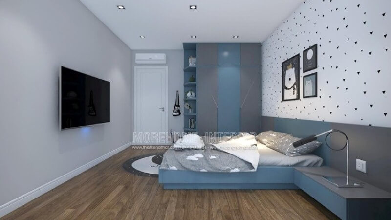 Tủ quần áo trẻ em với sắc màu đa dạng sẽ là lựa chọn độc đáo cho phòng bé Mẫu thiết kế nội thất chung cư đẹp