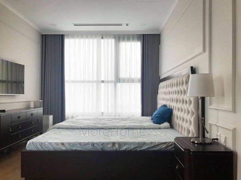 Thi công nội thất phòng ngủ tân cổ điển cho chung cư Vinhomes Gardenia Mỹ Đình Hà Nội